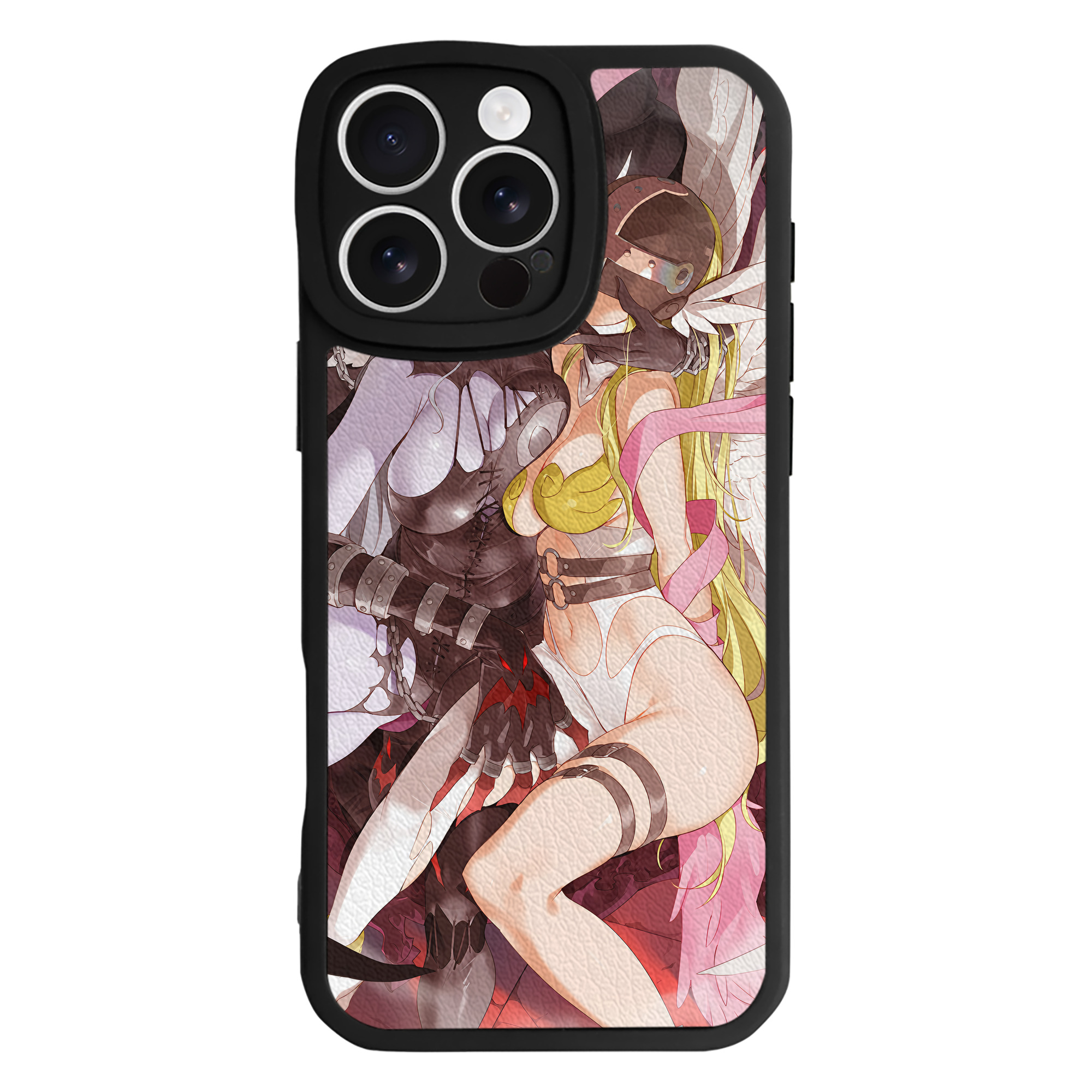 （画像用） Digimon デジタルモンスター/デジモン 【iPhone 16シリーズ対応】シリコンスマホケース（レザー調） 材質：シリコン